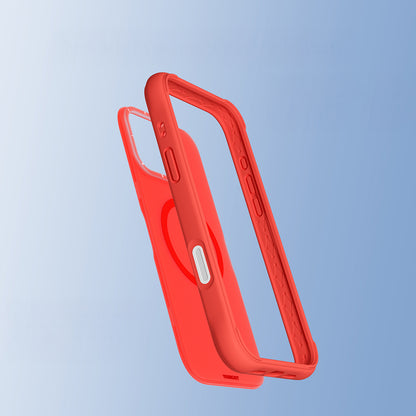 Apple iPhone 16 Pro Kılıf M-safe Şarj Özellikli Youngkit Macaroon Serisi Kapak Mavi