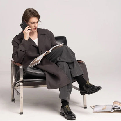 Apple iPhone 16 Pro Kılıf M-safe Şarj Özellikli 600D Aramid Fiber Pitaka Ultra-Slim Classic Serisi Black-Grey Twill Kapak Siyah