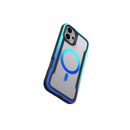 Apple iPhone 16 Pro Kılıf M-safe Şarj Özellikli Airbagli Raptic Shield 2.0 Serisi Şeffaf Arka Yüzey Kapak Beyaz