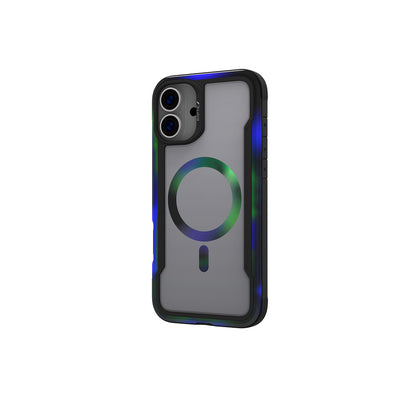 Apple iPhone 16 Pro Kılıf M-safe Şarj Özellikli Airbagli Raptic Shield 2.0 Serisi Şeffaf Arka Yüzey Kapak Siyah