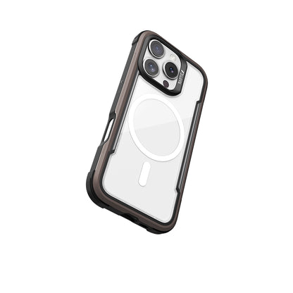 Apple iPhone 16 Pro Kılıf M-safe Şarj Özellikli Airbagli Raptic Shield Serisi Şeffaf Arka Yüzey Kapak Colorful