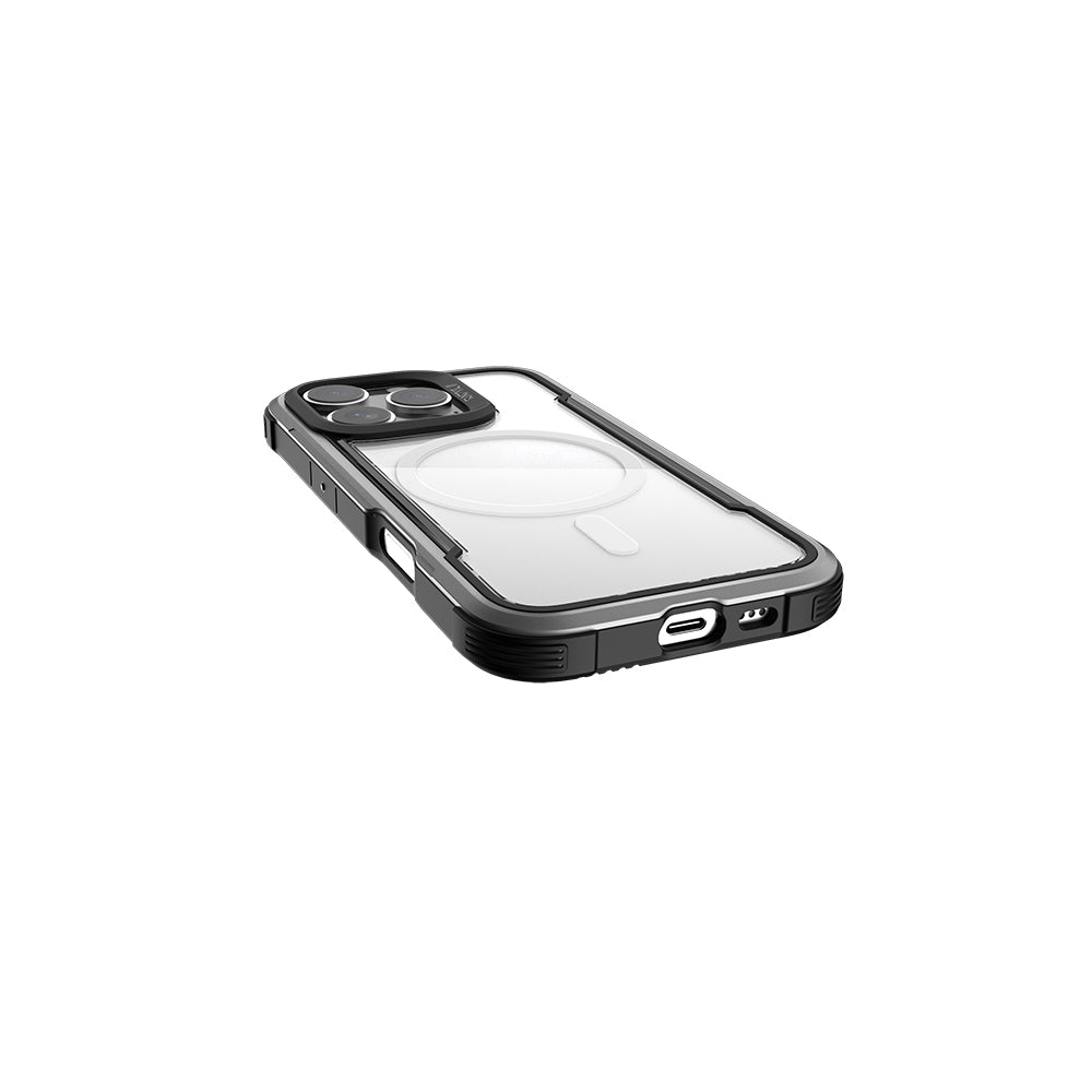 Apple iPhone 16 Pro Kılıf M-safe Şarj Özellikli Airbagli Raptic Shield Serisi Şeffaf Arka Yüzey Kapak Yeşil