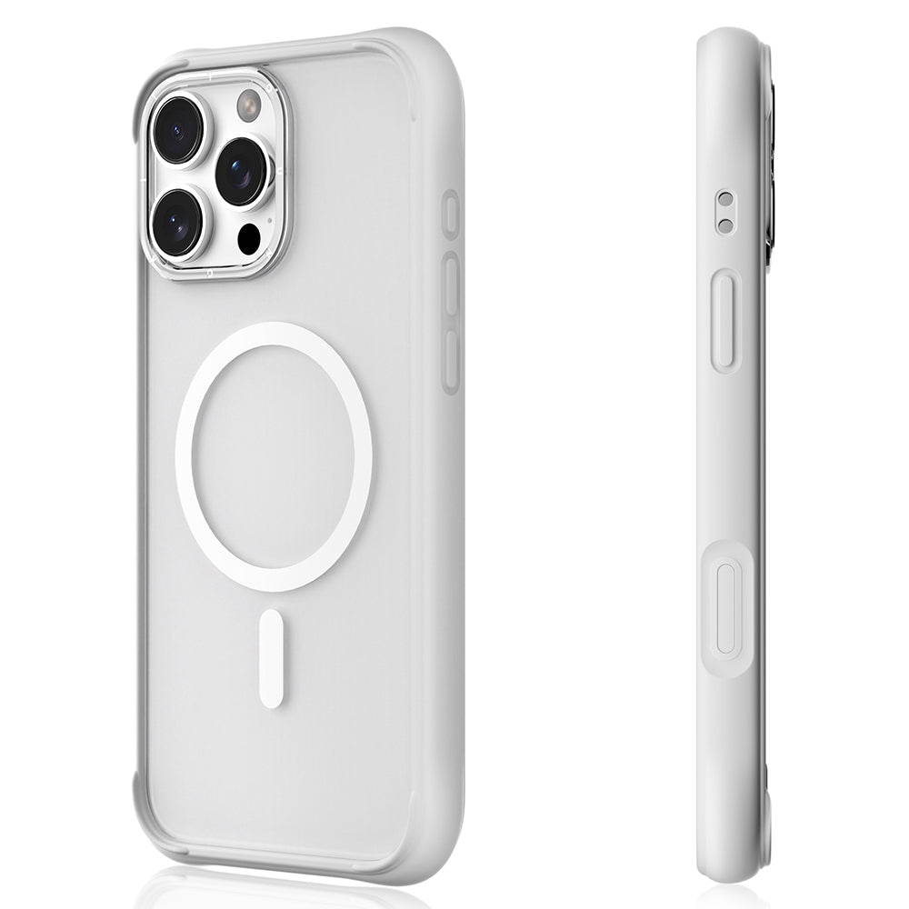 Apple iPhone 16 Pro Kılıf M-safe Şarj Özellikli Airbagli Youngkit Dynamic 2 Serisi Kapak Beyaz