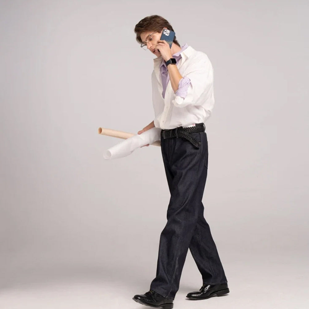 Apple iPhone 16 Pro Kılıf M-safe Şarj Özellikli Aramid Fiber Pitaka Tactile Woven Starpeak Serisi Over The Horizon Kapak Mavi