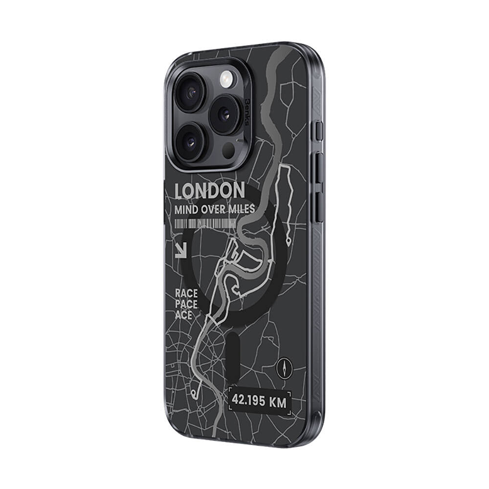 Apple iPhone 16 Pro Kılıf M-safe Şarj Özellikli Benks City Serisi Kapak Mavi