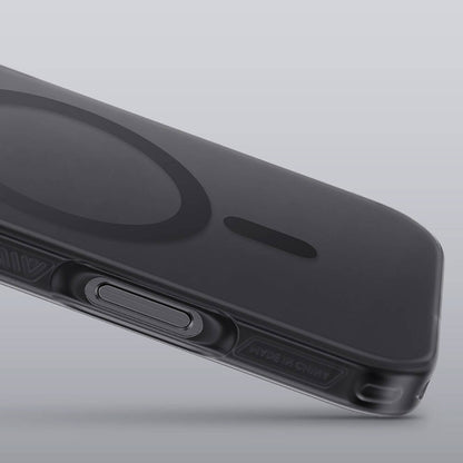 Apple iPhone 16 Pro Kılıf M-safe Şarj Özellikli Benks Lucid Armor Kapak Titanyum-Gri