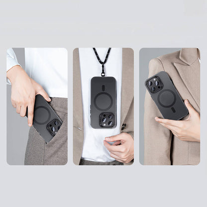 Apple iPhone 16 Pro Kılıf M-safe Şarj Özellikli Benks Lucid Armor Kapak Gold