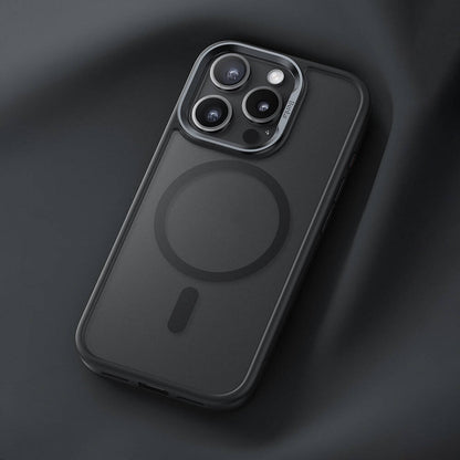 Apple iPhone 16 Pro Max Kılıf M-safe Şarj Özellikli Benks Mist Protective Kapak Gri