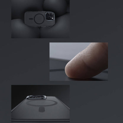 Apple iPhone 16 Pro Kılıf M-safe Şarj Özellikli Benks Mist Protective Kapak Titanyum-Gold