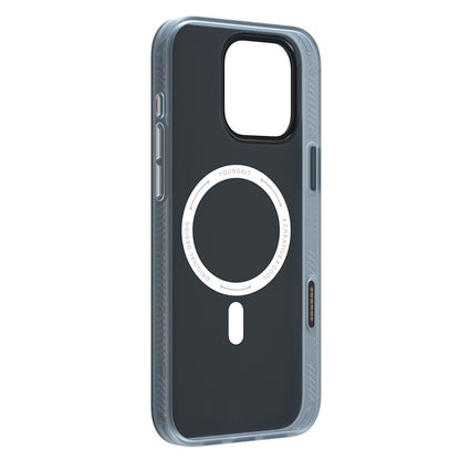 Apple iPhone 16 Pro Kılıf M-safe Şarj Özellikli Kamera Denetim Butonlu Youngkit Technology Serisi Kapak Mavi