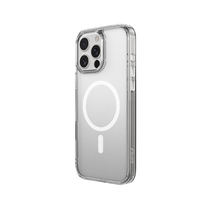 Apple iPhone 16 Pro Kılıf M-safe Şarj Özellikli Raptic Crystal M-safe Serisi Şeffaf Kapak Şeffaf