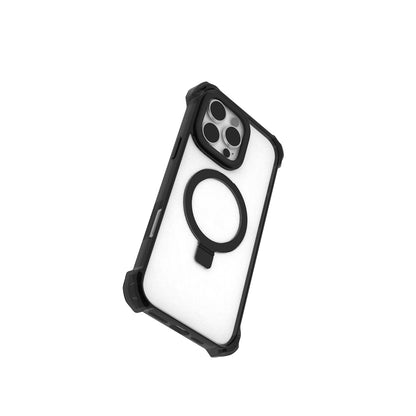 Apple iPhone 16 Pro Kılıf M-safe Şarj Özellikli Raptic Dual Serisi Şeffaf Standlı Kapak Şeffaf