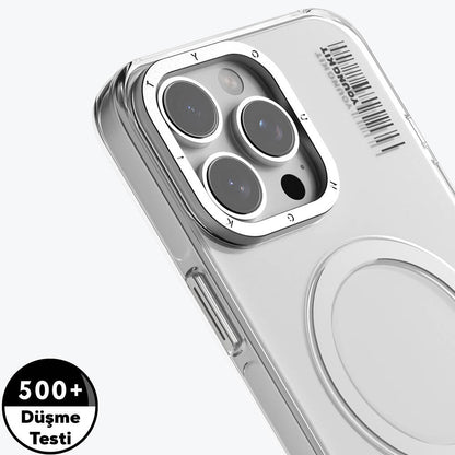 Apple iPhone 16 Pro Kılıf M-safe Şarj Özellikli Şeffaf Youngkit Crystal Shield Serisi Kapak Şeffaf