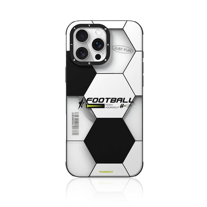 Apple iPhone 16 Pro Kılıf M-safe Şarj Özellikli Spor Tasarımlı Youngkit Dynamic Serisi Kapak Beyaz-Siyah