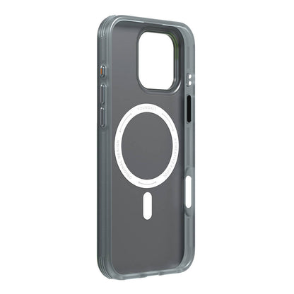 Apple iPhone 16 Pro Kılıf M-safe Şarj Özellikli Spor Tasarımlı Youngkit Dynamic Serisi Kapak Beyaz-Siyah