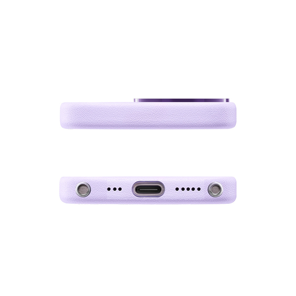 Apple iPhone 16 Pro Kılıf M-safe Şarj Özellikli Standlı Suni Deri Tasarımlı Pynana Dancing Circle Serisi Kapak Siyah