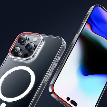 Apple iPhone 16 Pro Kılıf M-safe Şarj Özellikli Wiwu YXK-207 Invisible Pro Sert PC Kapak Şeffaf