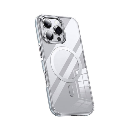 Apple iPhone 16 Pro Kılıf M-safe Şarj Özellikli Wlons Standlı Efsane Kapak Gri