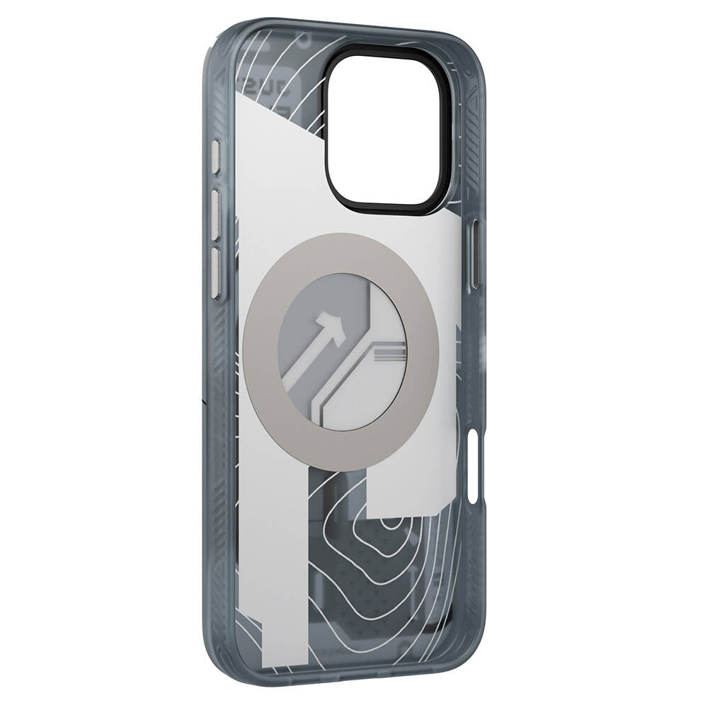 Apple iPhone 16 Pro Kılıf M-safe Şarj Özellikli Youngkit 360° Standlı Starship Serisi Kapak Siyah