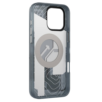 Apple iPhone 16 Pro Kılıf M-safe Şarj Özellikli Youngkit 360° Standlı Starship Serisi Kapak Mavi