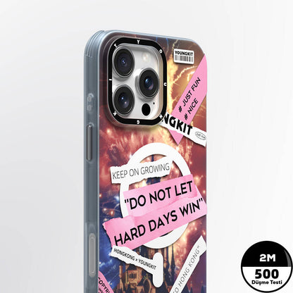 Apple iPhone 16 Pro Kılıf M-safe Şarj Özellikli Youngkit A-City Serisi Kapak Mavi