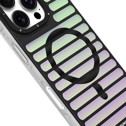 Apple iPhone 16 Pro Kılıf M-safe Şarj Özellikli Youngkit Geek Serisi Kapak Siyah