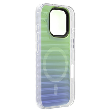 Apple iPhone 16 Pro Kılıf M-safe Şarj Özellikli Youngkit Geek Serisi Kapak Beyaz