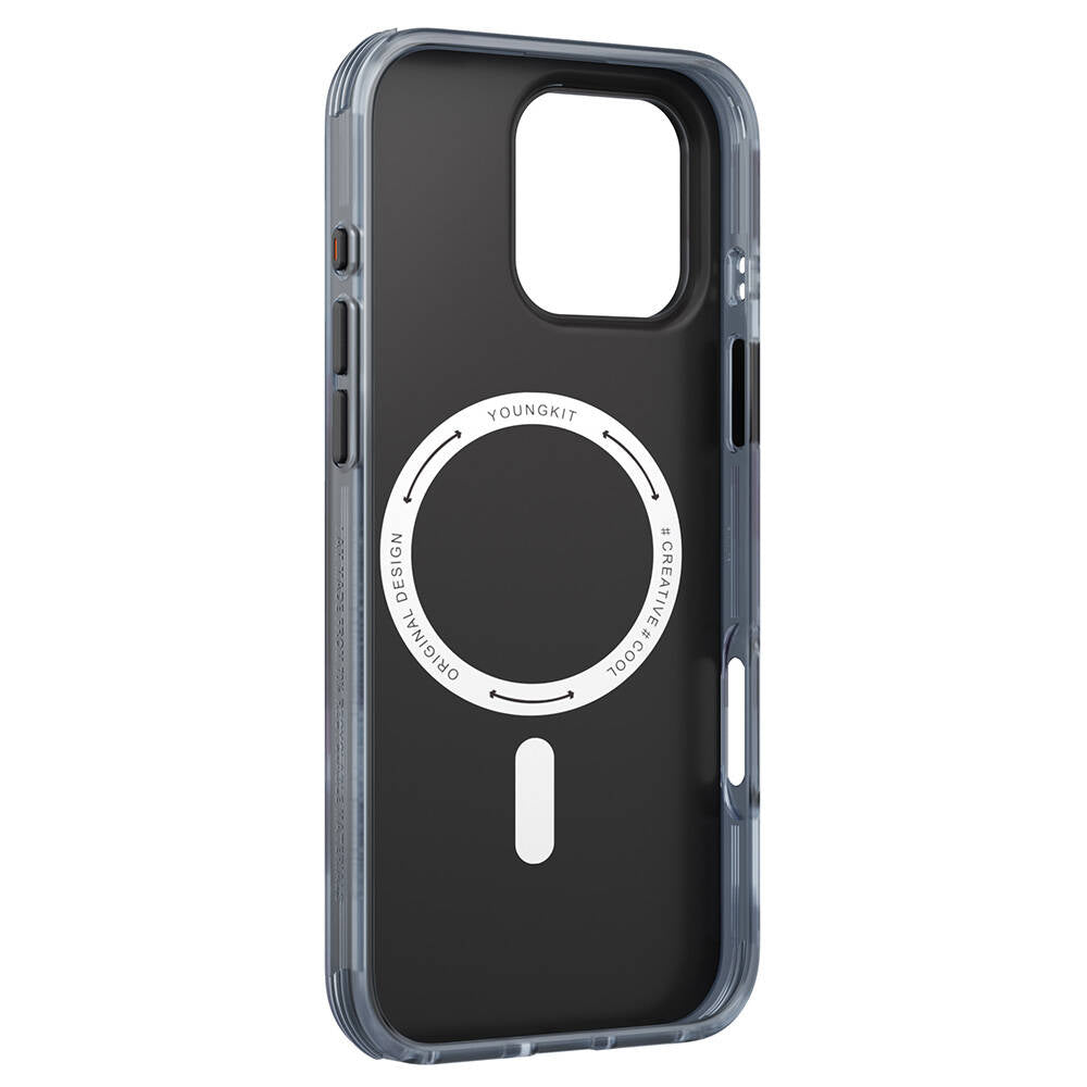 Apple iPhone 16 Pro Kılıf M-safe Şarj Özellikli Youngkit Love Serisi Kapak Yeşil