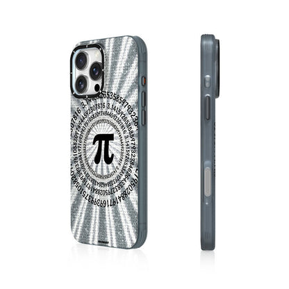 Apple iPhone 16 Pro Kılıf M-safe Şarj Özellikli Youngkit Mathematical Serisi Kapak Gri