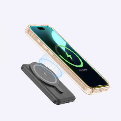 Apple iPhone 16 Pro Kılıf M-safe Şarj Özellikli Yüzük Standlı Amazingthing Titan Pro Serisi Kapak Rose Gold