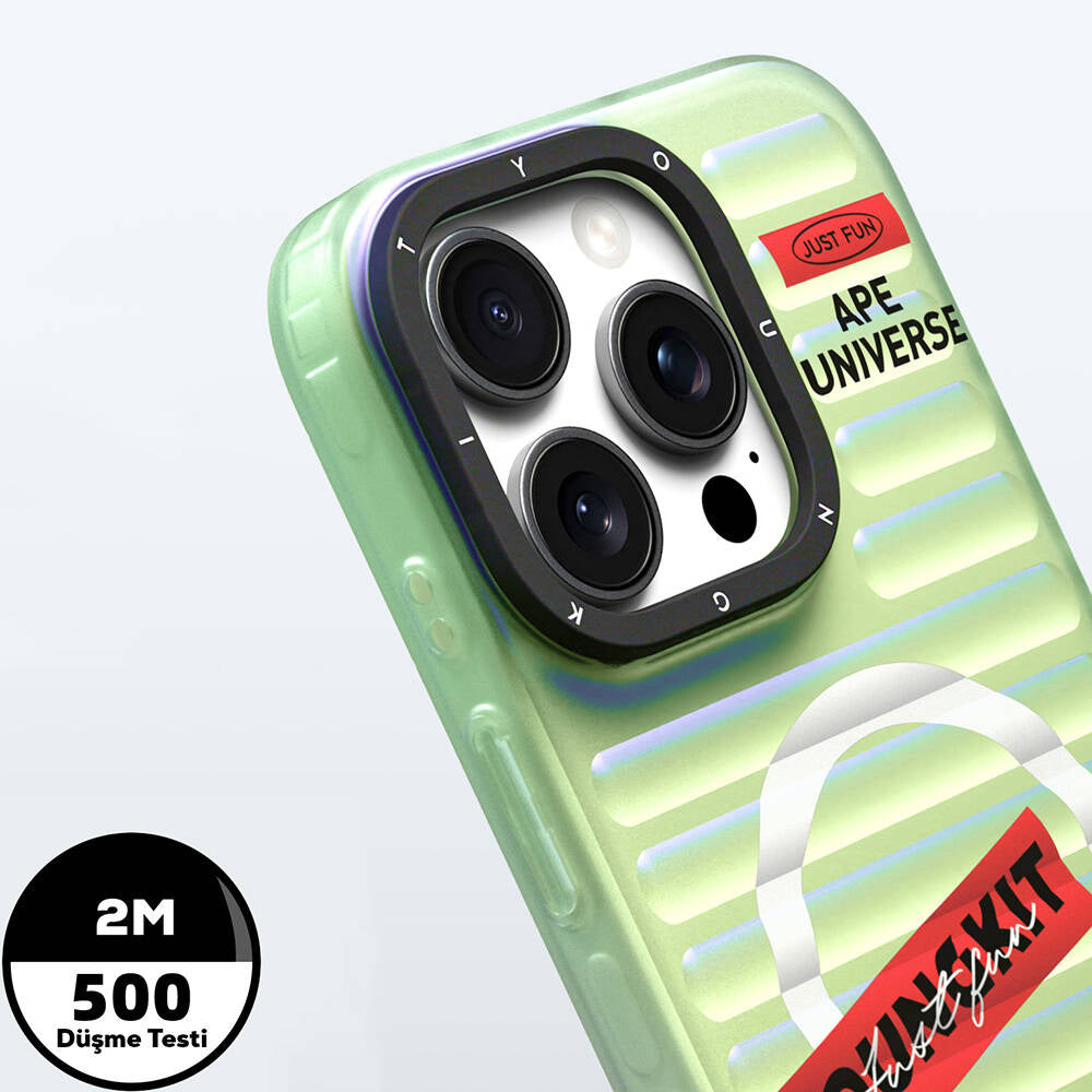 Apple iPhone 16 Pro M-safe Şarj Özellikli Youngkit Chameleon Serisi Kapak Mavi