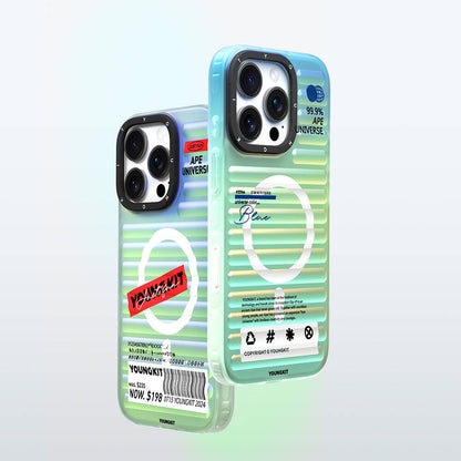 Apple iPhone 16 Pro M-safe Şarj Özellikli Youngkit Chameleon Serisi Kapak Kırmızı