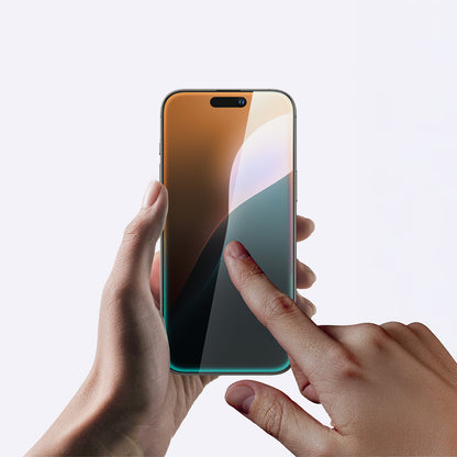 Apple iPhone 16 Pro Max Amazingthing Titan Max Parmak İzi Bırakmayan Temperli Cam Ekran Koruyucu Siyah