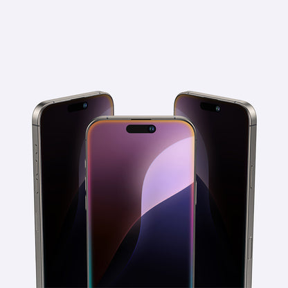 Apple iPhone 16 Pro Max Amazingthing Titan Privacy Parmak İzi Bırakmayan Temperli Cam Ekran Koruyucu Siyah