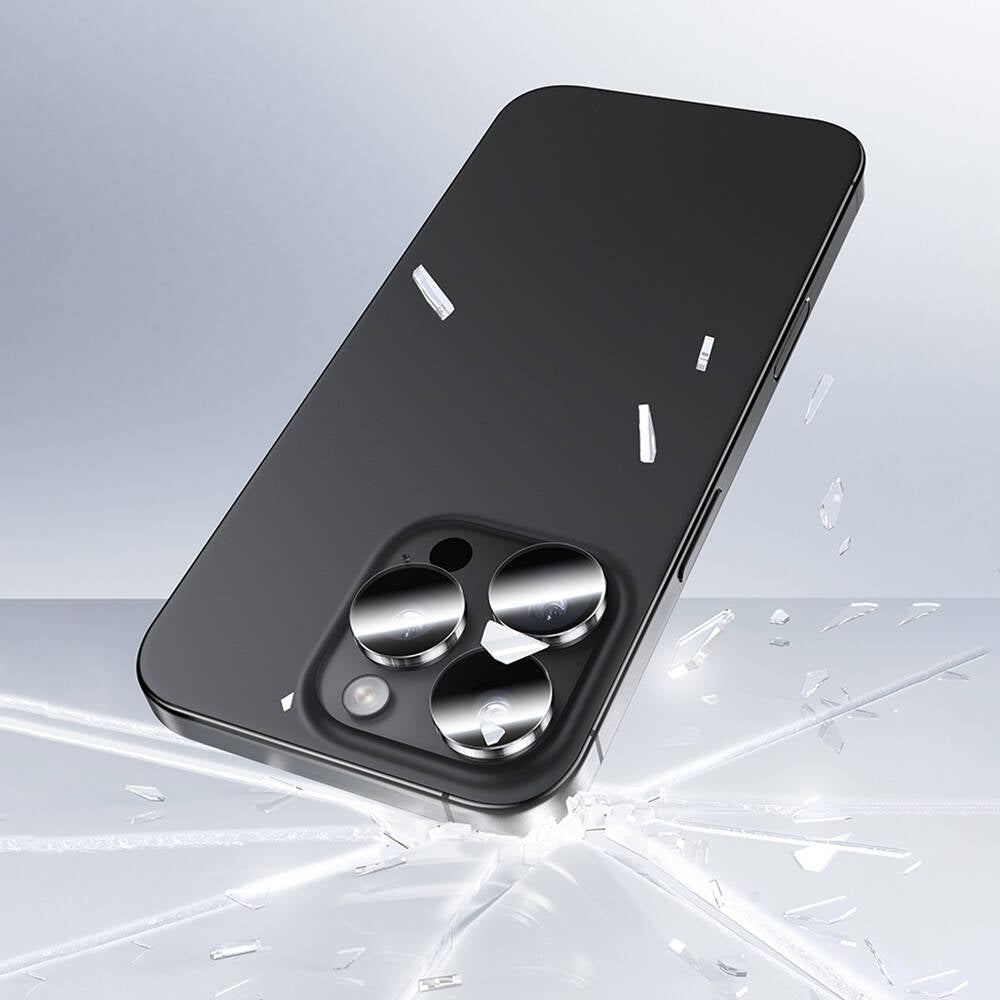 Apple iPhone 16 Pro Max Benks AR Glass Warrior Transparan Premium Cam Kamera Lens Koruyucu Şeffaf