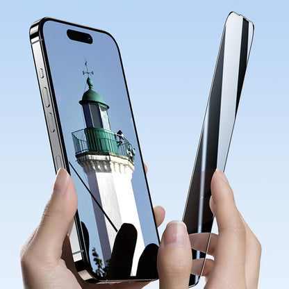 Apple iPhone 16 Pro Max Benks Ultra İnce Kenarlı Privacy Hayalet Ekran Koruyucu + Kolay Uygulama Aparatlı Siyah