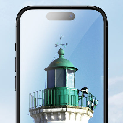 Apple iPhone 16 Pro Max Benks Ultra Shield 0.9mm Çerçeveli 0.3mm Ekran Koruyucu + Kolay Uygulama Aparatlı Siyah