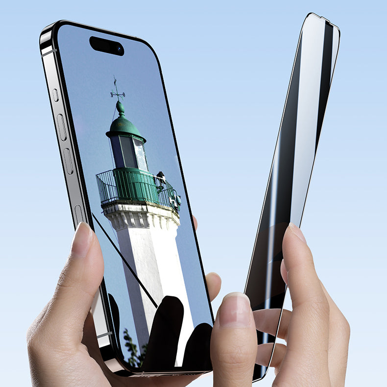 Apple iPhone 16 Pro Max Benks Ultra Shield 0.9mm Çerçeveli 0.3mm Ekran Koruyucu + Kolay Uygulama Aparatlı Siyah