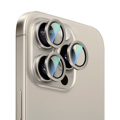 Apple iPhone 16 Pro Max CaseWorld Alloy Serisi Oleofobik Anti Reflective Kamera Lens Koruyucu Siyah