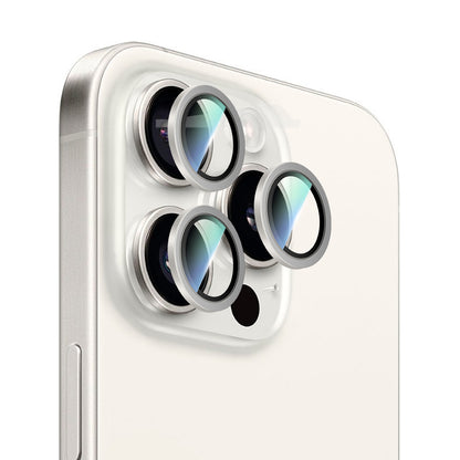 Apple iPhone 16 Pro Max CaseWorld Alloy Serisi Oleofobik Anti Reflective Kamera Lens Koruyucu Siyah