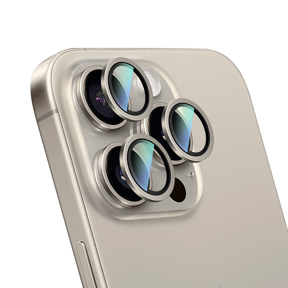 Apple iPhone 16 Pro Max CaseWorld Alloy Two-Color Serisi Lens Koruyucu Gümüş