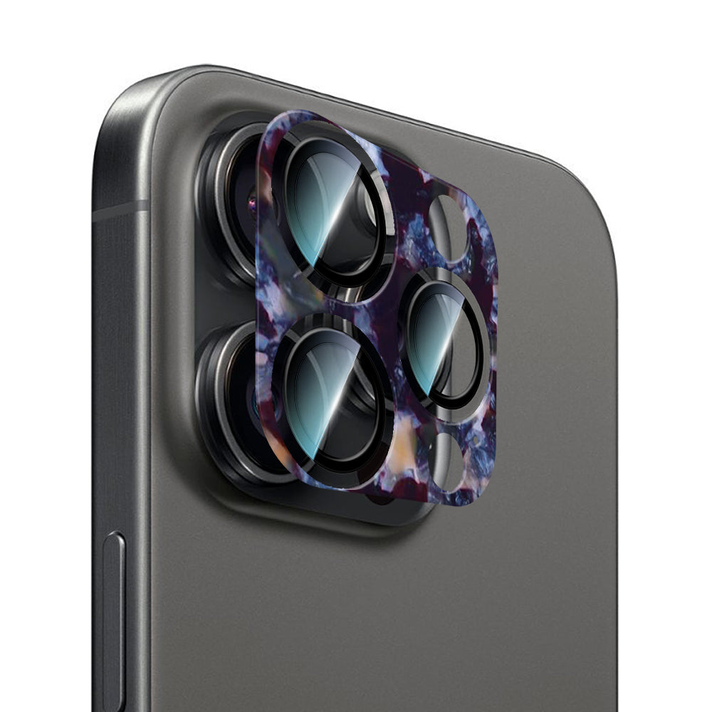 Apple iPhone 16 Pro Max CaseWorld Crystal Color Serisi Full Kamera Lens Koruyucu Mor