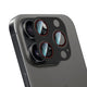 Apple iPhone 16 Pro Max CaseWorld Karbon Fiber Serisi Anti Reflective Ultra Clear Full Kamera Lens Koruyucu Siyah-Kırmızı