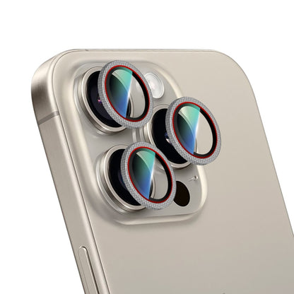 Apple iPhone 16 Pro Max CaseWorld Karbon Fiber Serisi Anti Reflective Ultra Clear Kamera Lens Koruyucu Titanyum-Kırmızı