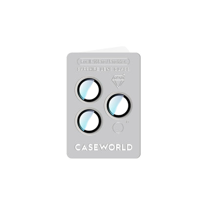 Apple iPhone 16 Pro Max CaseWorld Sapphire Serisi Anti Reflective Lens Koruyucu Gümüş