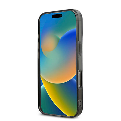 Apple iPhone 16 Pro Max Kılıf AMG Orjinal Lisanslı M-safe Şarj Özellikli IML Baskı Logolu Çift Katmanlı Bow Lines Kapak Beyaz