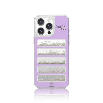 Apple iPhone 16 Pro Max Kılıf Aynalı ve Boncuklu Tasarım Youngkit Jump Serisi Kapak Pembe