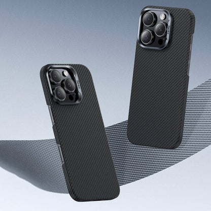 Apple iPhone 16 Pro Max Kılıf Benks M-safe Şarj Özellikli Magnetik ArmorAir 600D Kevlar Fiber Kapak Siyah