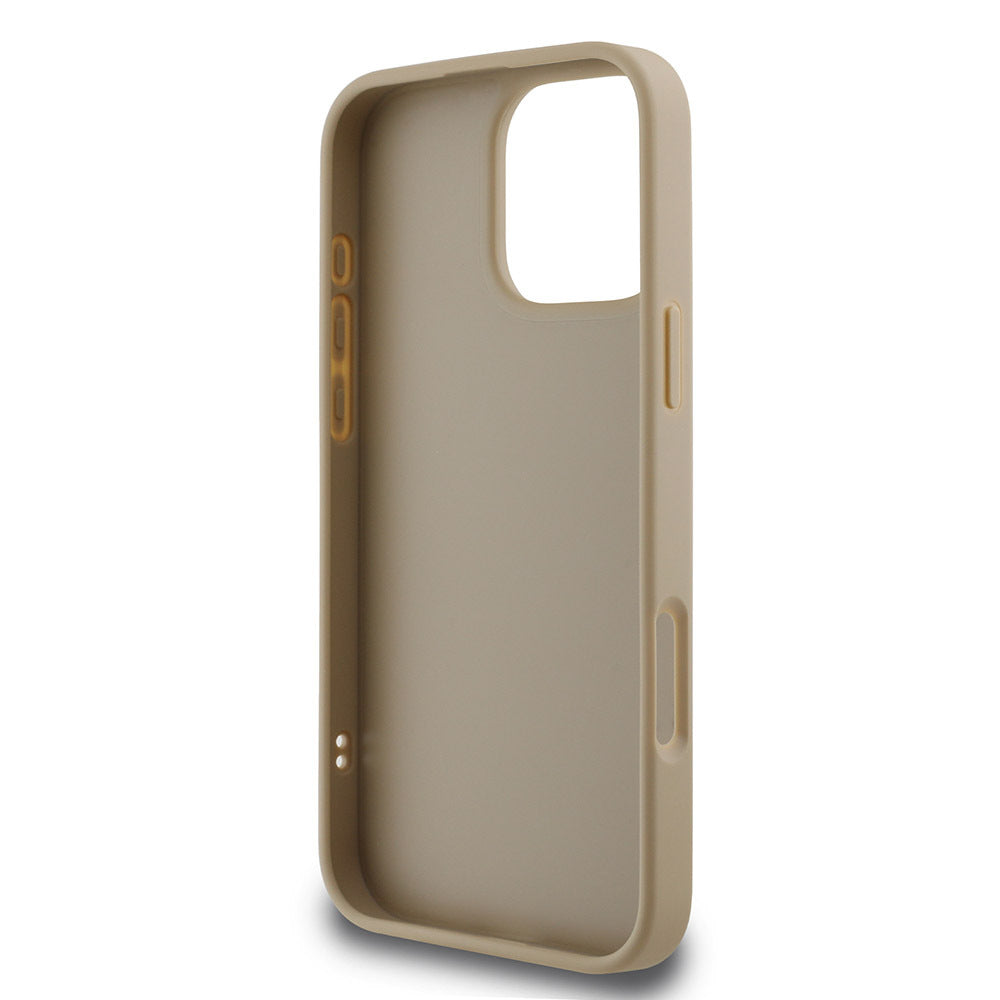 Apple iPhone 16 Pro Max Kılıf DKNY Orjinal Lisanslı Kapitone Tasarımlı Metal Logolu Deri Kapak Siyah