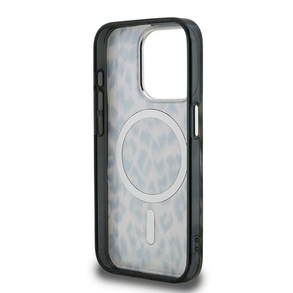 Apple iPhone 16 Pro Max Kılıf Karl Lagerfeld Orjinal Lisanslı IML Leopar Baskılı Kapak Kahverengi